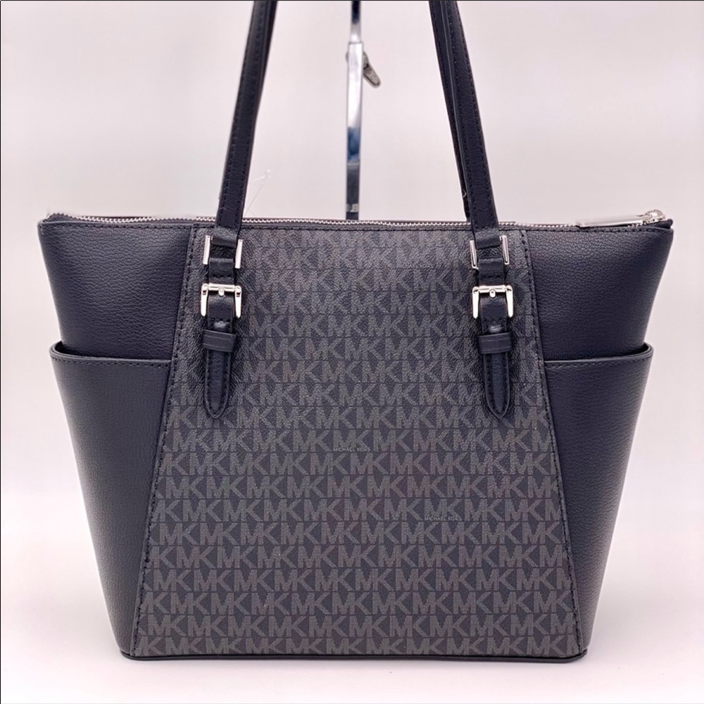 Michael Kors Charlotte LG TZ Tote Black - Picture 3 of 11